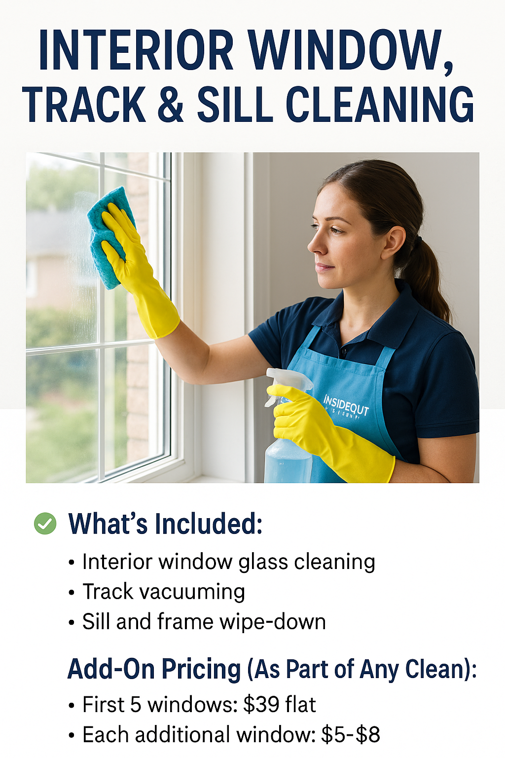 Interior Window, Track & Sill Cleaning – Spotless Window Detailing in Elgin, St. Charles, Bartlett & Nearby