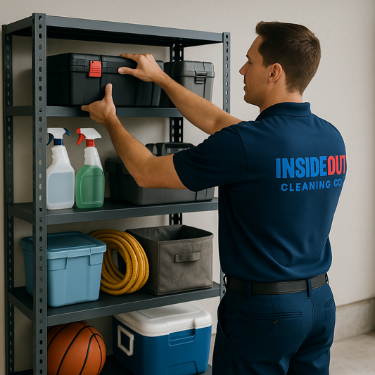 Storage Shelf Organization – Add-On Cleaning Service | InsideOut Cleaning Co.