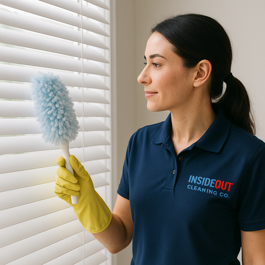 Blinds Dust & Wipe – Add-On Cleaning Service | InsideOut Cleaning Co.